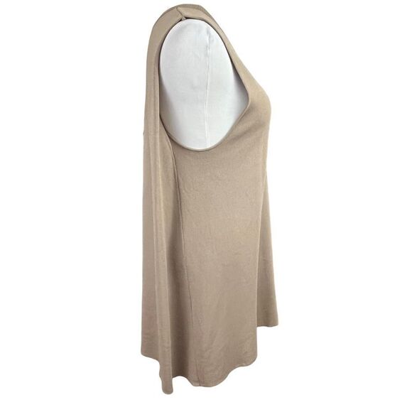 Kerisma Knits Tan Sleeveless Tunic Mini Dress M - Picture 2 of 8